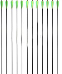12pcs 32” Carbon Arrows Target Practice Hunting for Compound & Recurve Bow