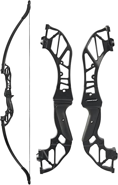 TOPARCHERY Archery Takedown Recurve Bow Hunting Long Bow Alloy Riser for Outdoor Shooting Training- Right Hand – Draw Weight 30lbs 40lbs – with Arrow Sight, Arrow Brush TOPARCHERY Archery Takedown Recurve Bow Hunting Long Bow Alloy Riser for Outdoor Shooting Training- Right Hand - Draw Weight 30lbs 40lbs - with Arrow Sight, Arrow Brush