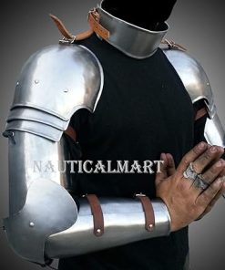 NauticalMart Medieval LARP Steel Arm Protecion Set Knight