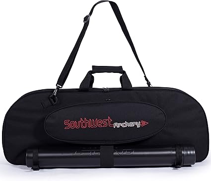 Southwest Archery Universal Takedown Recurve Bow Case | Fully padded foam case includes adjustable Arrow Tube and Large Outside Pocket for Accessories – Perfect for travel Southwest Archery Universal Takedown Recurve Bow Case | Fully padded foam case includes adjustable Arrow Tube and Large Outside Pocket for Accessories - Perfect for travel